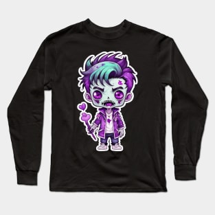 Kawaii Chibi Korean Zombie Long Sleeve T-Shirt